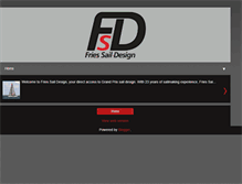 Tablet Screenshot of friessaildesign.com